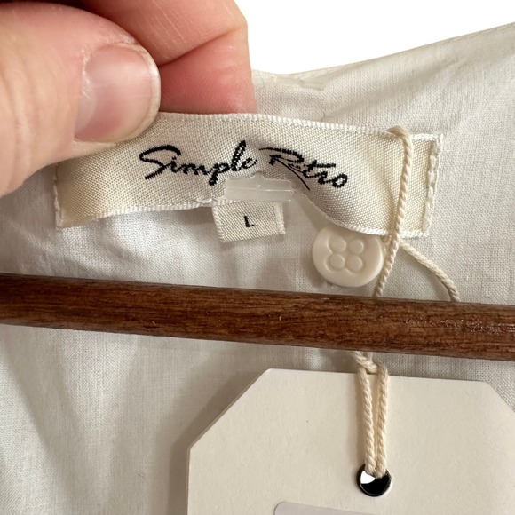 Simple Retro Fiona V Neck White Cotton Eyelet Lace Sailor Collar Midi Dress NWT - Picture 9 of 13